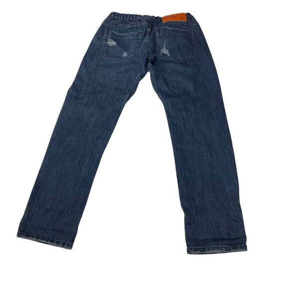 One Teaspoon Shabbies Drawstring Boyfriend Denim Jean Women XS Destroyed - Picture 12 of 16